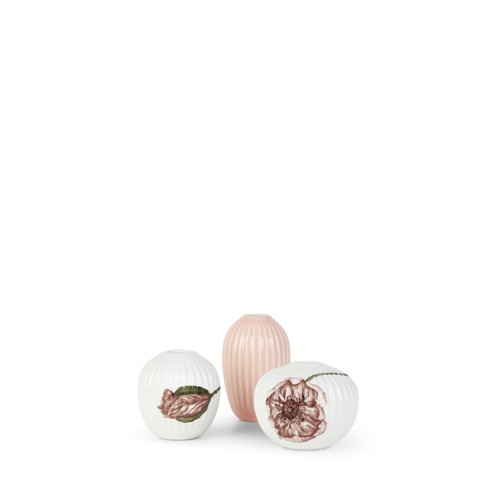 Kähler - Hammershøi Poppy Vas - Vit - Miniatyr 3 st.