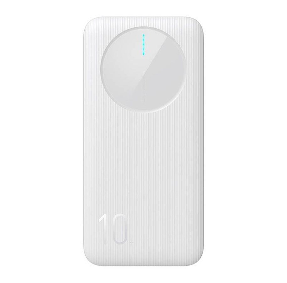 Joyroom 12W Powerbank 10000 mAh med 2x USB-A / 1x USB-C-portar – vit