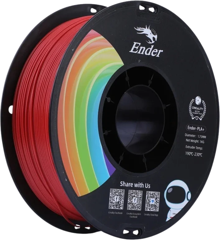 Creality Ender PLA+ 1.75mm - 1 kg - Röd