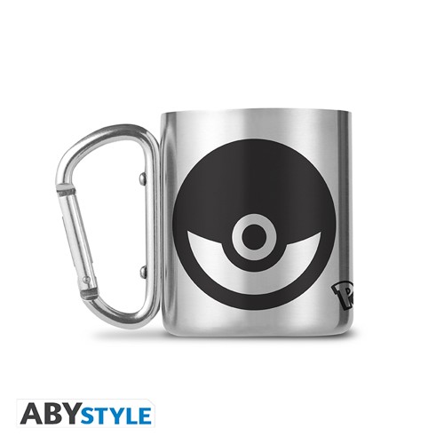 Pokemon Carabiner mugg rostfritt stål 235ml - Pokeball