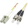 Fiberkablage LC till ST, duplex, multimode, 1m