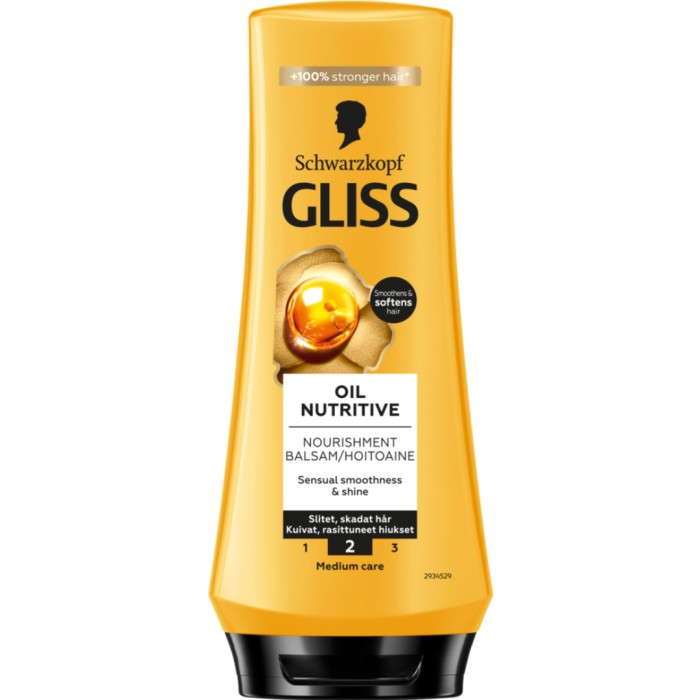 Schwarzkopf Gliss Nourishment Conditioner Oil Nutritive For Strawy & Damaged Hair 200 ml, bild 2