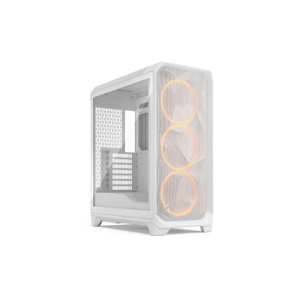Fractal Design Meshify 3 RGB PC-chassi (vitt/genomskinligt)