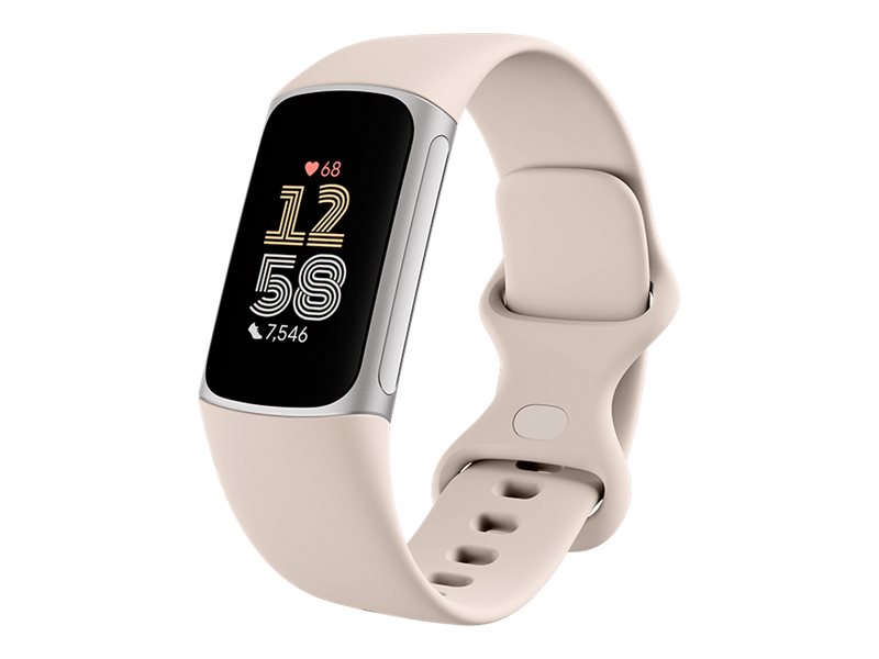 Fitbit Charge 6 aktivitetsarmband AMOLED GPS NFC, Porslin/Silver, bild 5