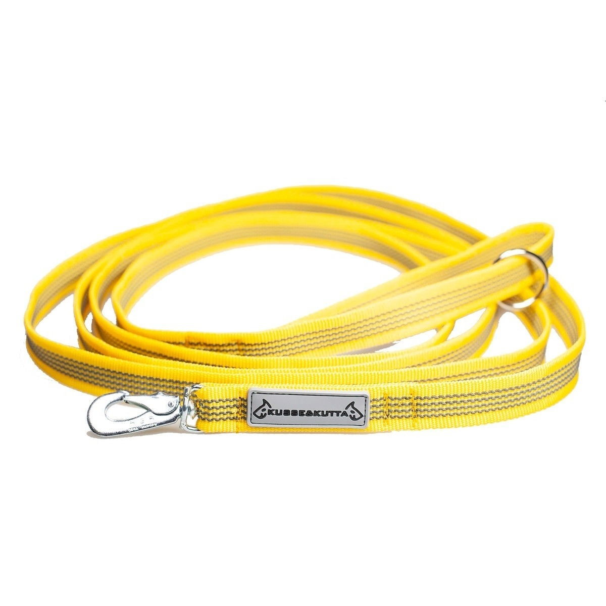 Kusse & Kutta Grip Hundkoppel med BGB-hake 300 cm Gul