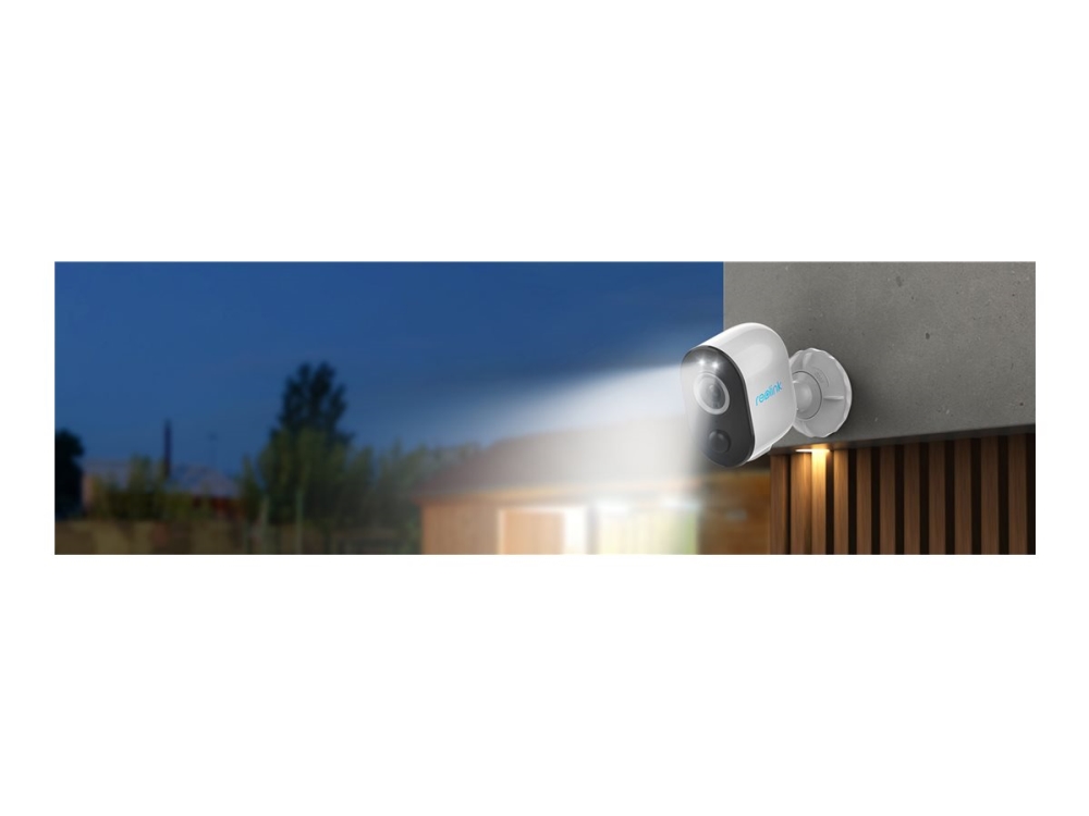 Reolink Argus Series 3 Pro - Nätverksövervakningskamera - inomhusbruk, utomhusbruk - väderbeständig - färg (Dag&Natt) - 5 MP - 2880 x 1620 - 2K - ljud - trådlös - Wi-Fi - H.265 - DC 5 V