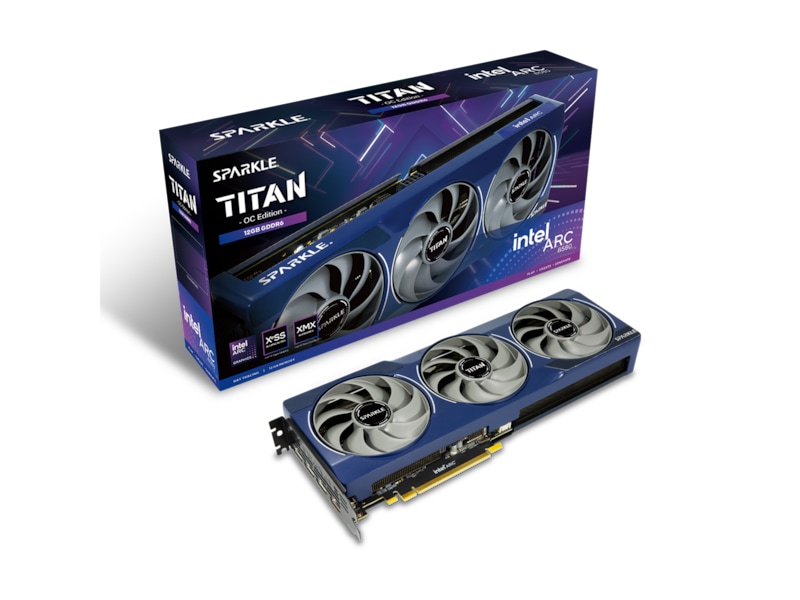 Sparkle Intel Arc B580 Titan OC 12 GB GDDR6, HDMI/3xDP, bild 3