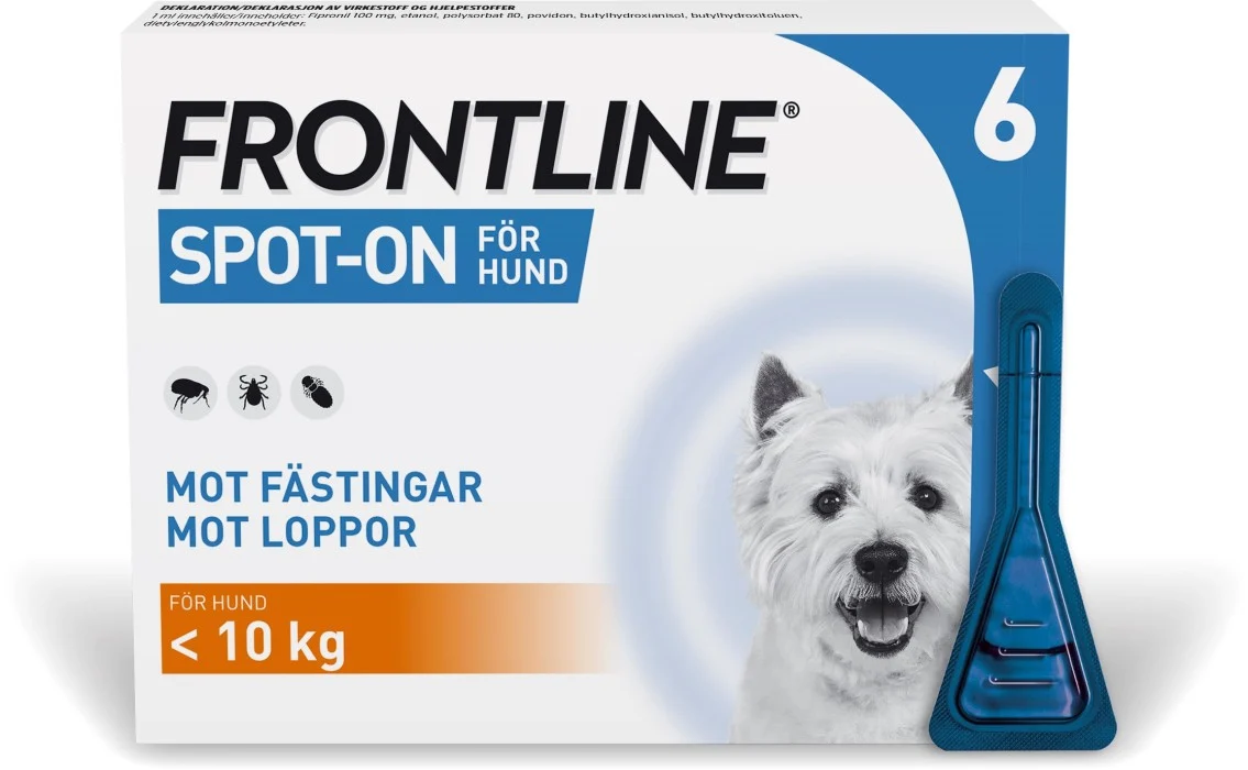 Frontline vet. spot-on, lösning 100 mg/ml 6 x 0,67 ml