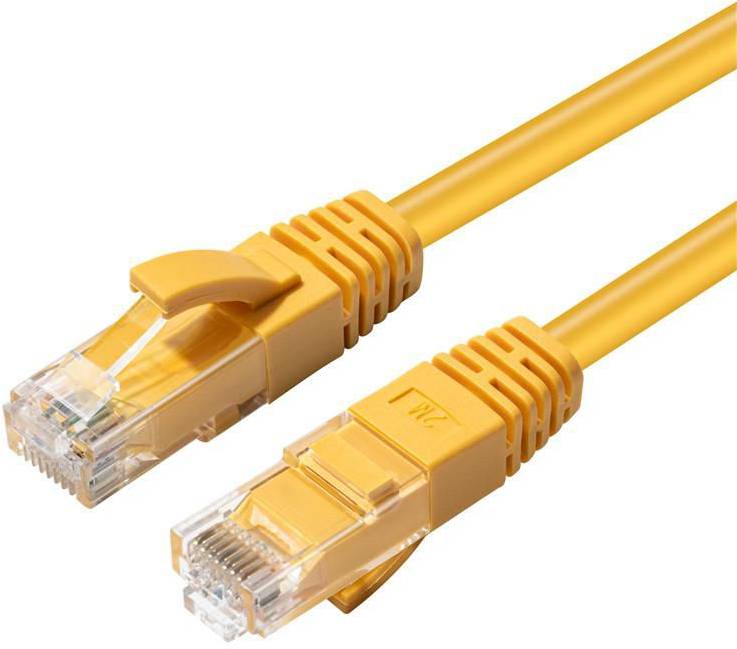 Nätverkskabel MicroConnect oskärmad U/UTP Cat.6a, RJ45, 500MHz, LSZH, 10 meter - Gul, bild 3