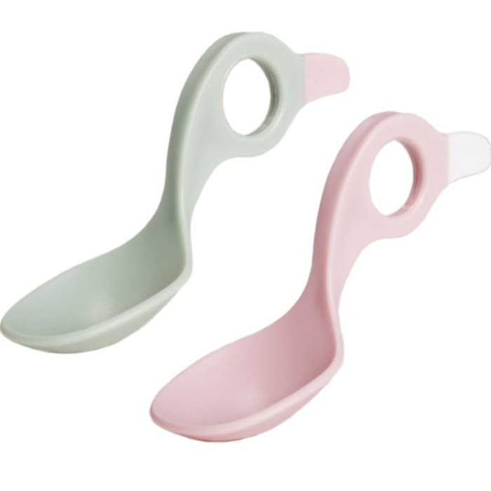 Rätt Start I Can Spoon, rosa/grön pastell