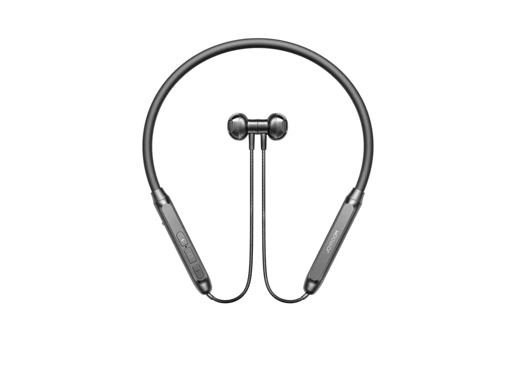 Joyroom Magnetiska Bluetooth-hörlurar Sport Nackband Öronproppar 14,2 mm - Svart