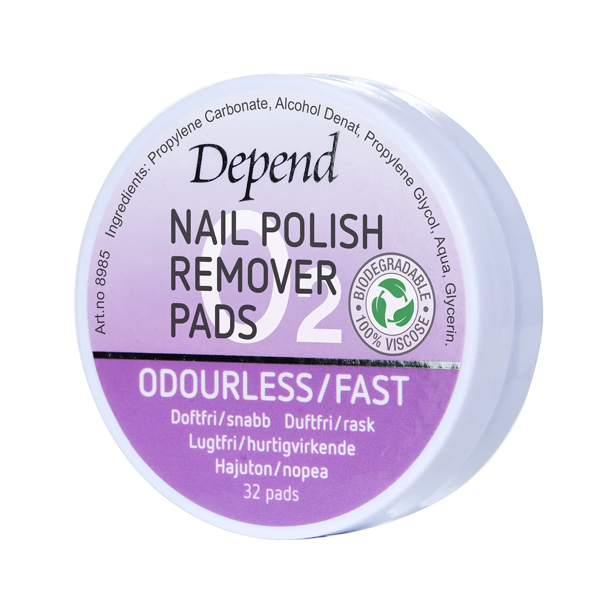 Depend O2 Remover Pads Display