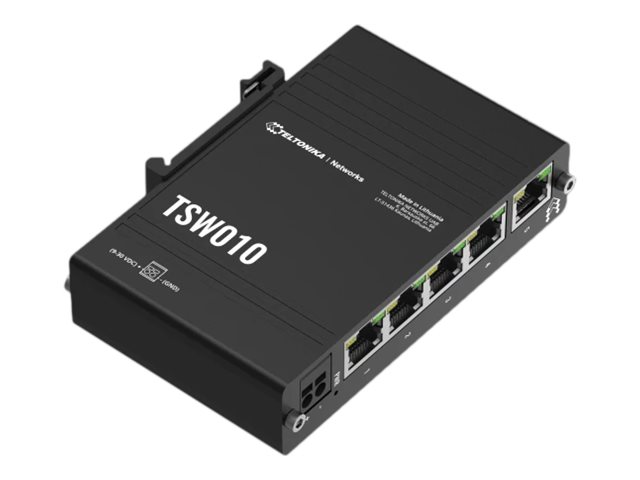 Teltonika TSW010 Industrial, 5-Port 10/100 Mbit