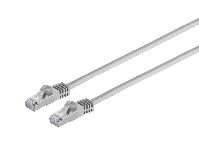 Nätverkskabel skärmad Cat7 S/FTP, MicroConnect, LSZH, 7,5 meter - Grå, bild 3