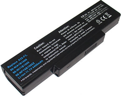 Batteri 6-cell 11.1V 4400mAh, MicroBattery, passar bl.a. Asus F3 series