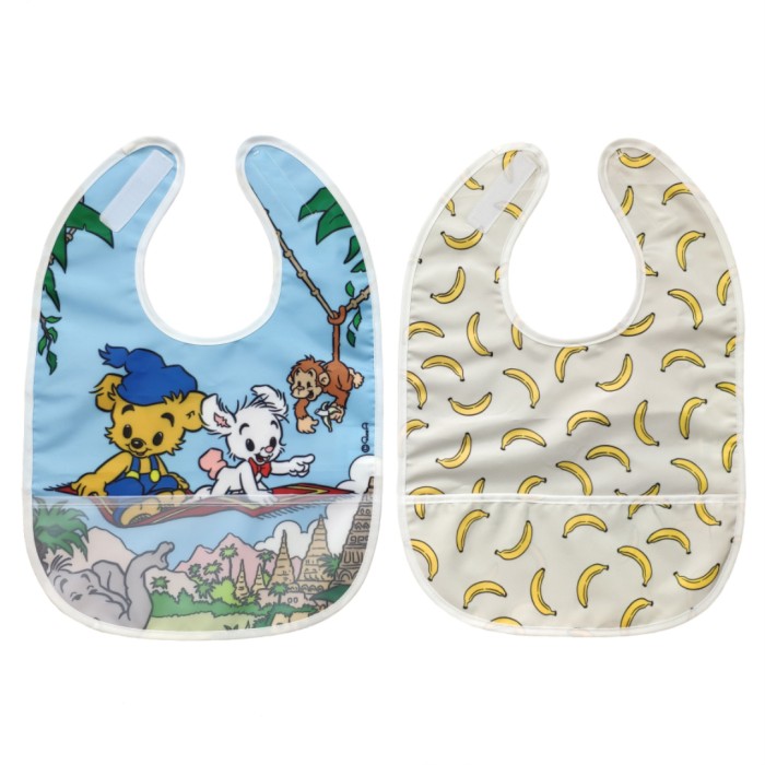 Rätt Start haklapp 2-pack, Bamse djungel