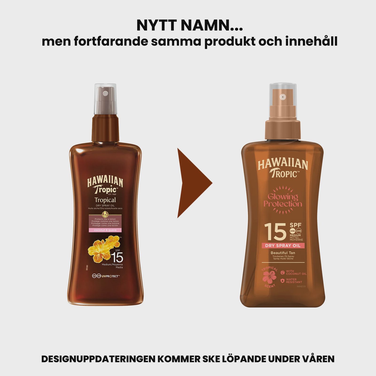 Hawaiian Tropic Glowing Protection Dry Oil Gel SPF15 200 ml, bild 2