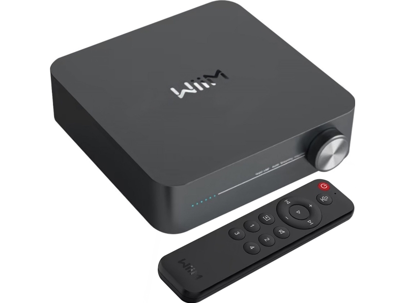 WiiM Amp förstärkare för Streaming, mörkgrå