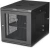 19" Skåp StarTech.com 12U, 610x854x640mm, stående eller väggmonterat, gångjärnsupphängning - Svart, bild 2