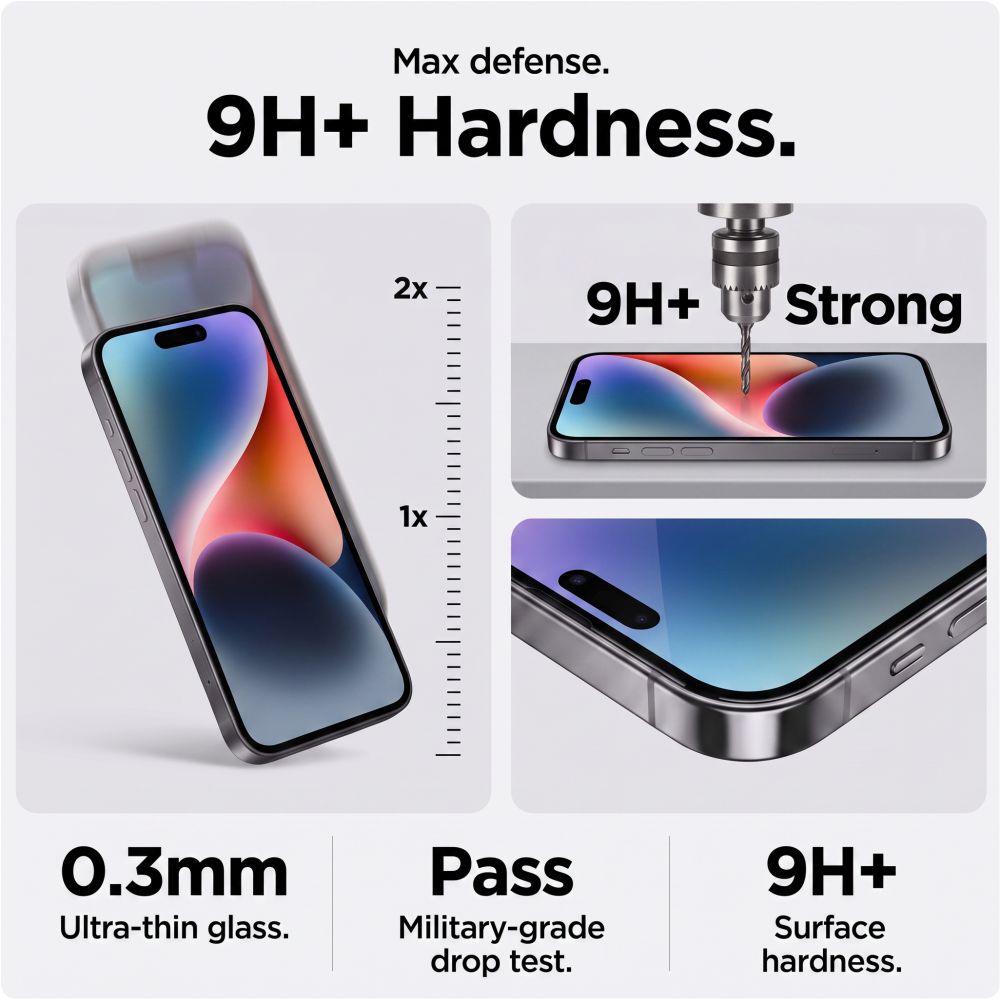 Tech-Protect Glass SPY+ 2-pack – integritetsskyddande härdat glas för iPhone 18 Pro Max, bild 5