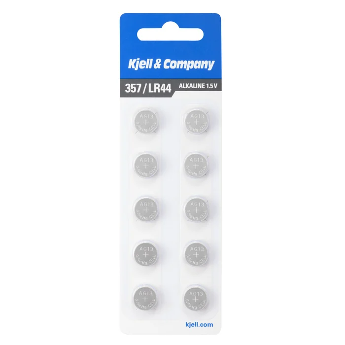 Kjell & Company Knappcellsbatterier LR44 (357) 10-pack