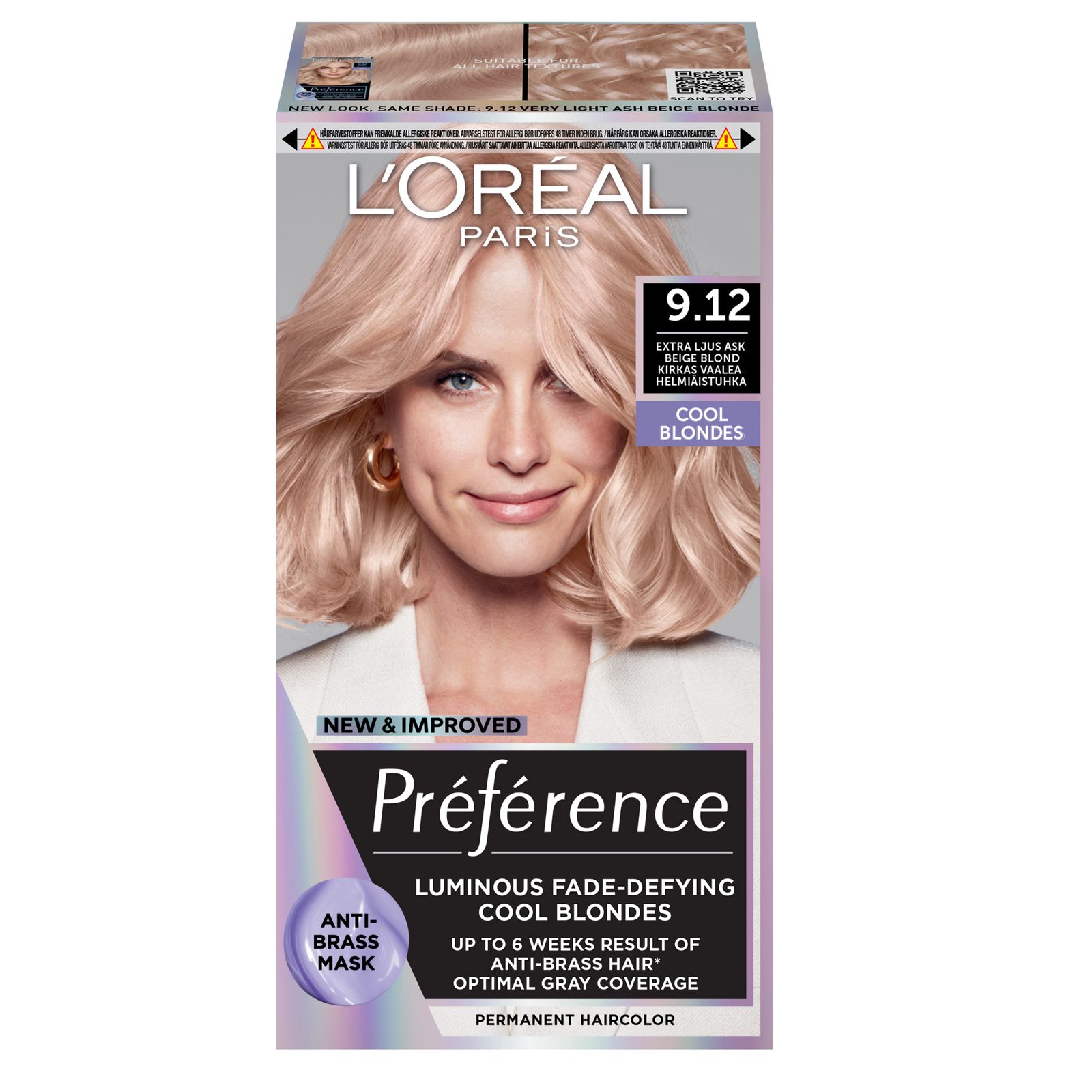 L'Oréal Paris Préférence Cool Blonds Siberia 9.12 1 pcs