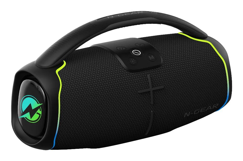 N-GEAR NRG200, 50 W, 80 - 20000 hz, Kabel & Trådlös, 10 m, Partyhögtalare, Svart