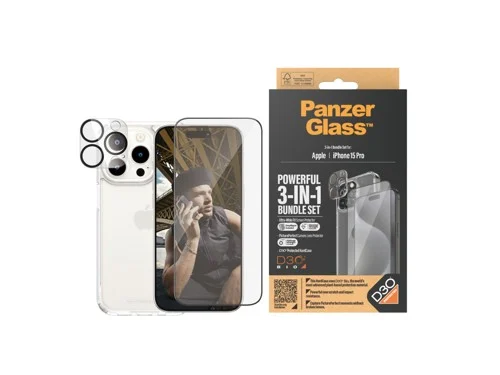 PanzerGlass™ | 3-i-1 skyddspaket | Apple iPhone 15 Pro, bild 2