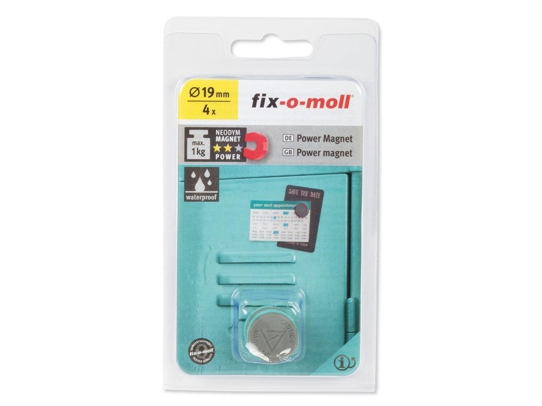 Fix-O-Moll Magnet Water Resist 3562825 4 st