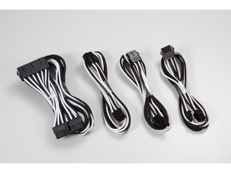 Phanteks Extension Cable Combo Kit 24P/8P/8V/8V - Svart/Vit, bild 3