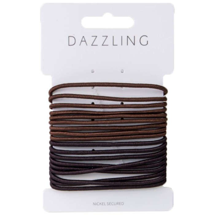Dazzling Hår 18-pack Hårsnoddar bruna