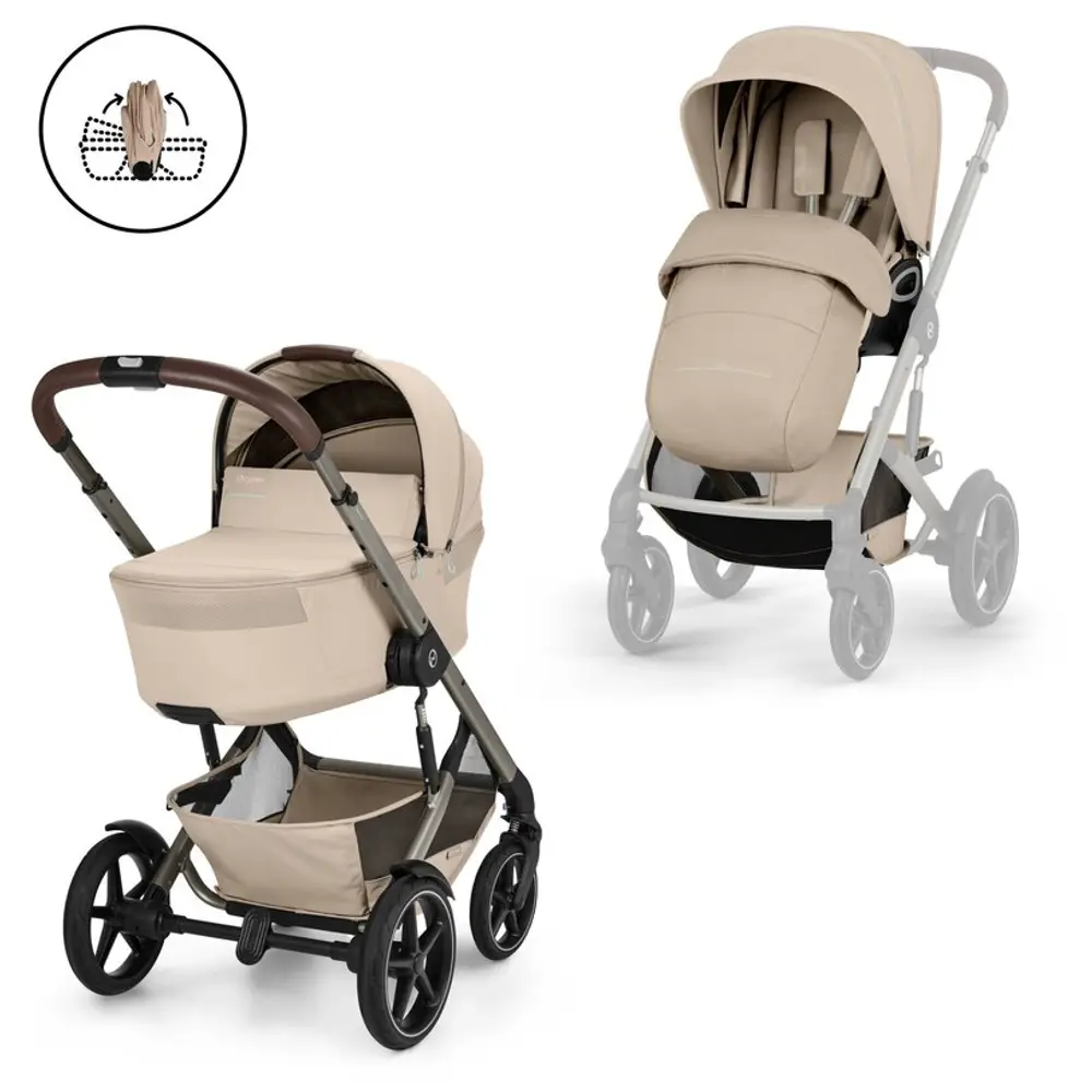 Cybex Talos S Lux Inkl. Hopfällbar Liggdel - Almond Beige