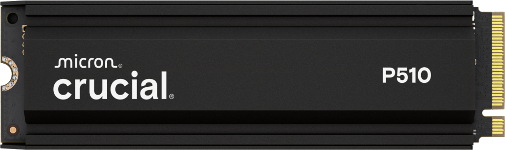 1 TB Crucial P510 SSD, M.2 2280 NVMe PCIe 5.0, med kylfläns, bild 2