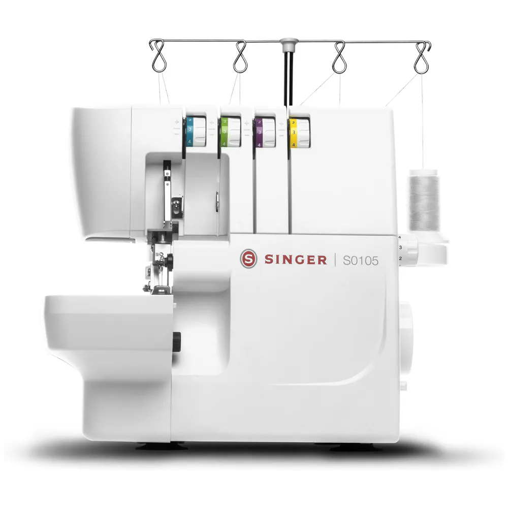 Singer S0105 overlockmaskin 2-3-4 trådar 1300 SPM, vit