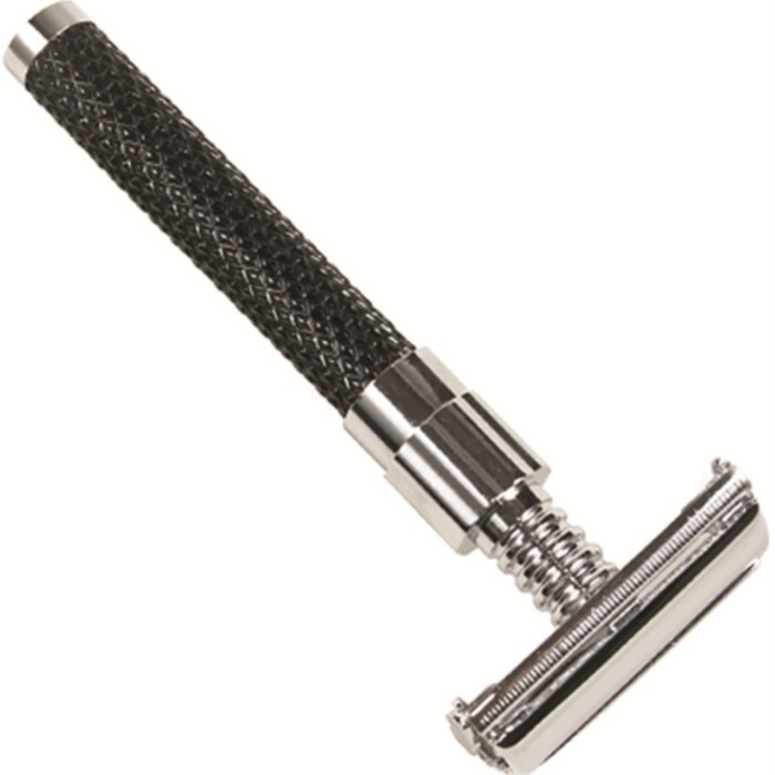 Parker Shaving 92R Super Heavyweight Black & Chrome Handle Butterfly Open Safety Razor