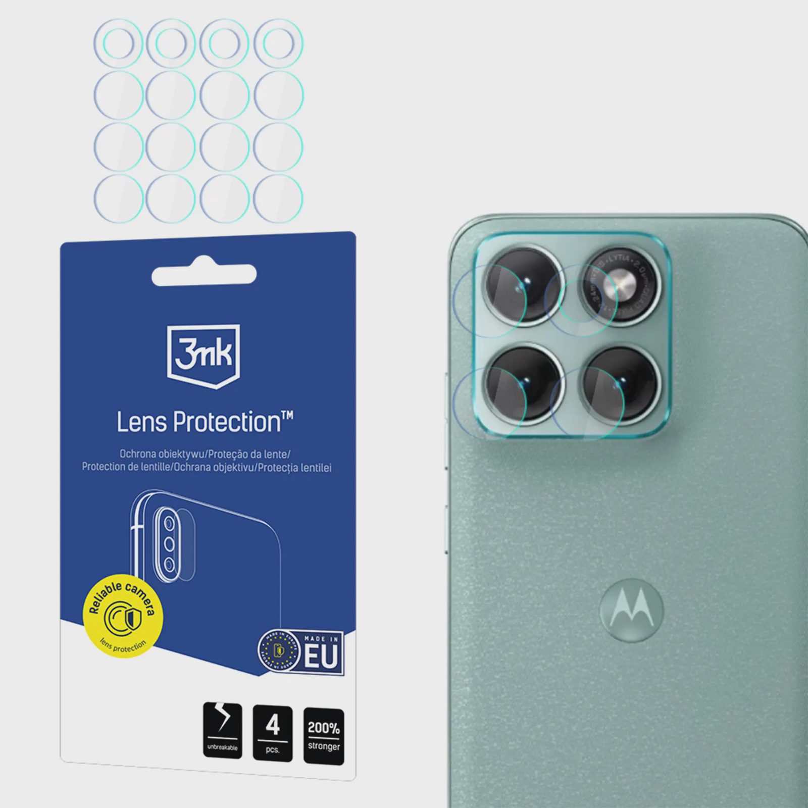 3mk Lens Protection™ Hybridkameralinsglas för Motorola Edge 70 Fusion