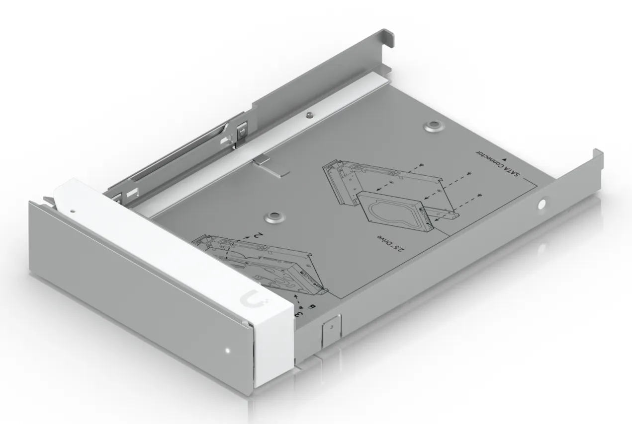 Ubiquiti UACC-HDD-Tray, HDD-fack, SGCC, aluminium, grå, UDM-Pro UDM-SE (180W) UDM-Pro-Max UNVR UNVR-Pro ENVR UNAS-Pro-8 UNAS-Pro UNAS-Pro-4, 105,9 mm, 171,7 mm