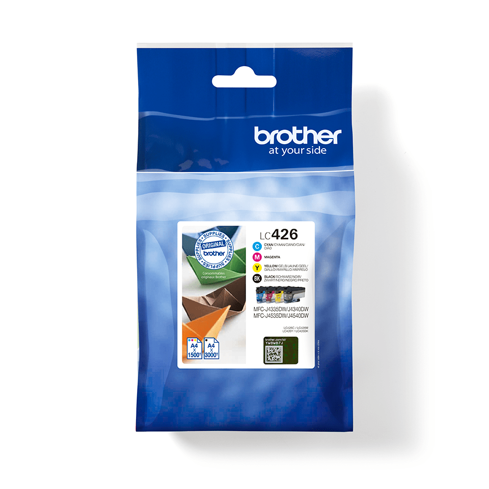 Brother LC426 Value Pack, 4 st patroner (svart+cyan+magenta+gul), bild 4