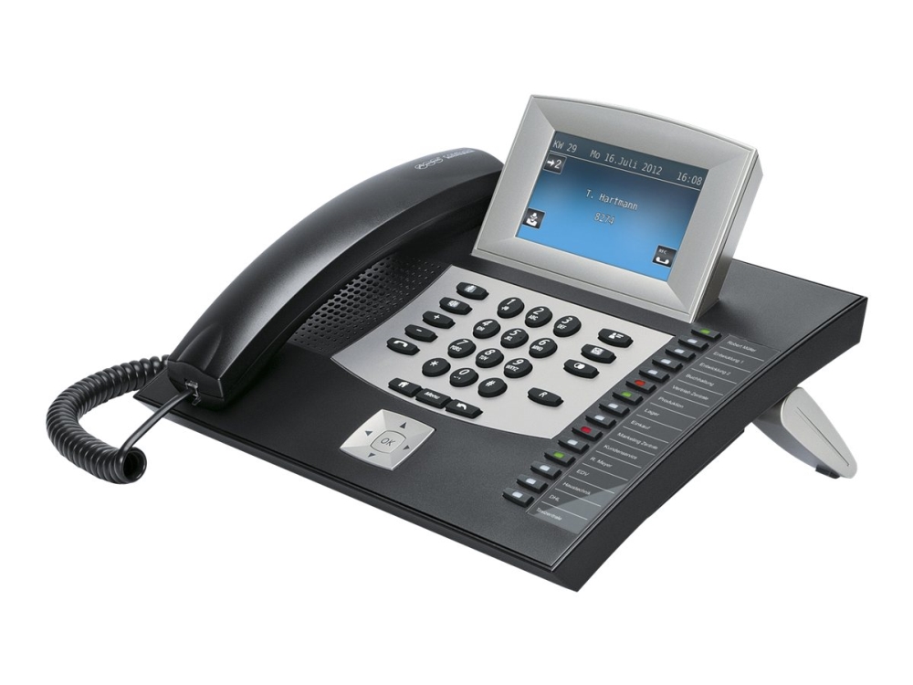 Auerswald COMfortel 2600 - ISDN-telefon - svart - för COMpact 3000 analog, 3000 ISDN, 3000 VoIP, 5010 VOIP, 5020 VOIP