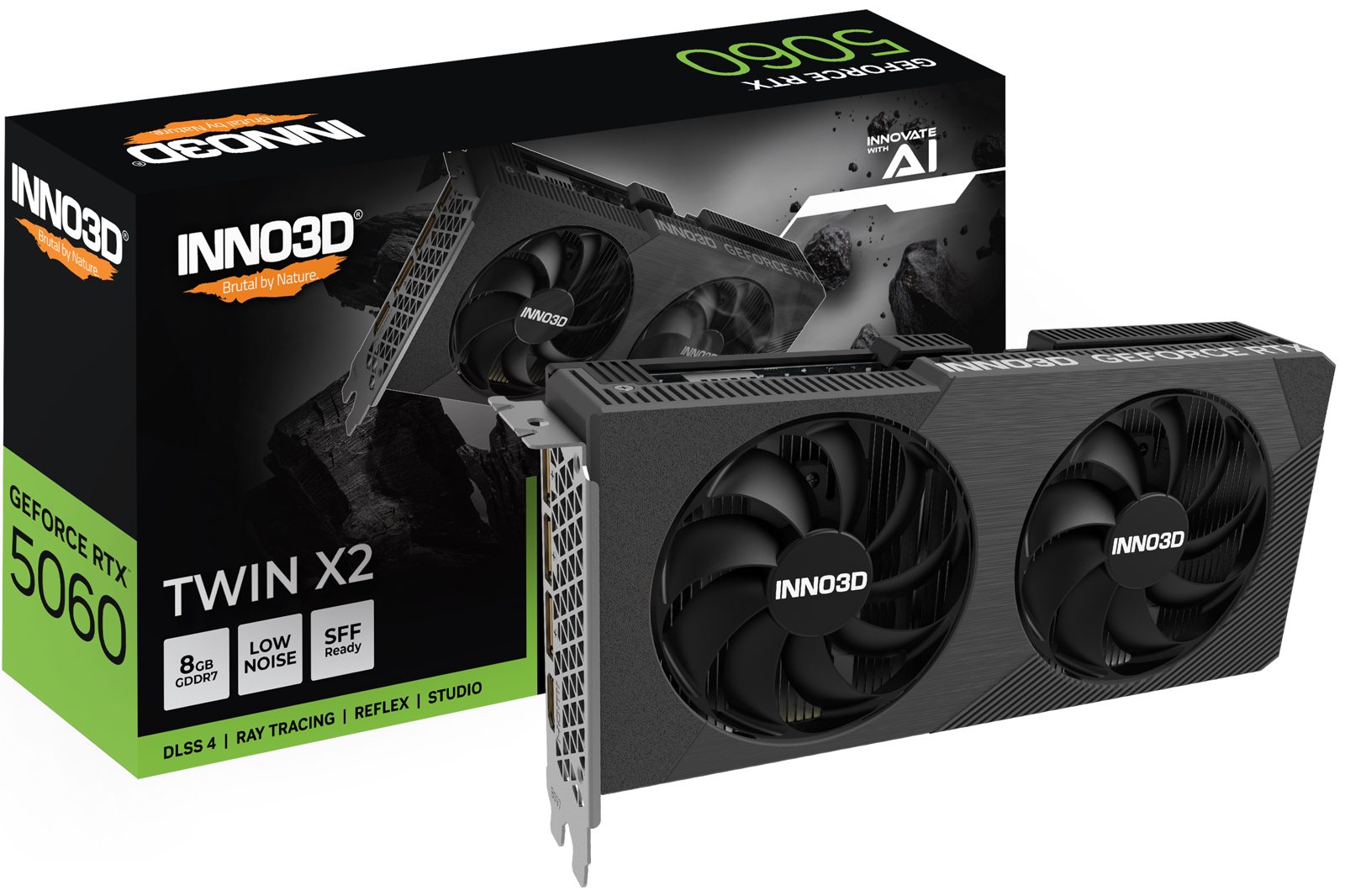 INNO3D GeForce RTX 5060 8GB Twin X2, bild 3