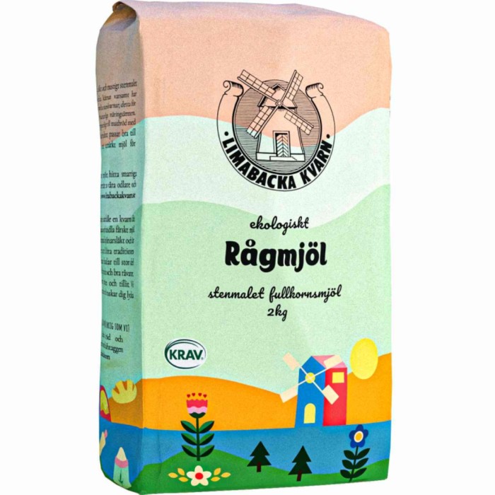Limabacka Kvarn Rågmjöl 2 kg