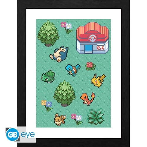 ABYstyle - Pokemon - Framed Print - Pixel Art - Bild