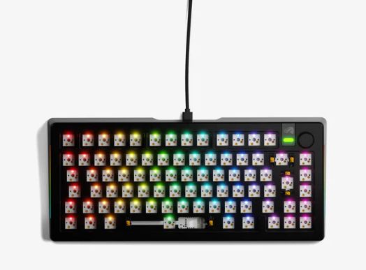 Glorious GMMK 3 Pro 75% Barebones mekaniskt gamingtangentbord, svart