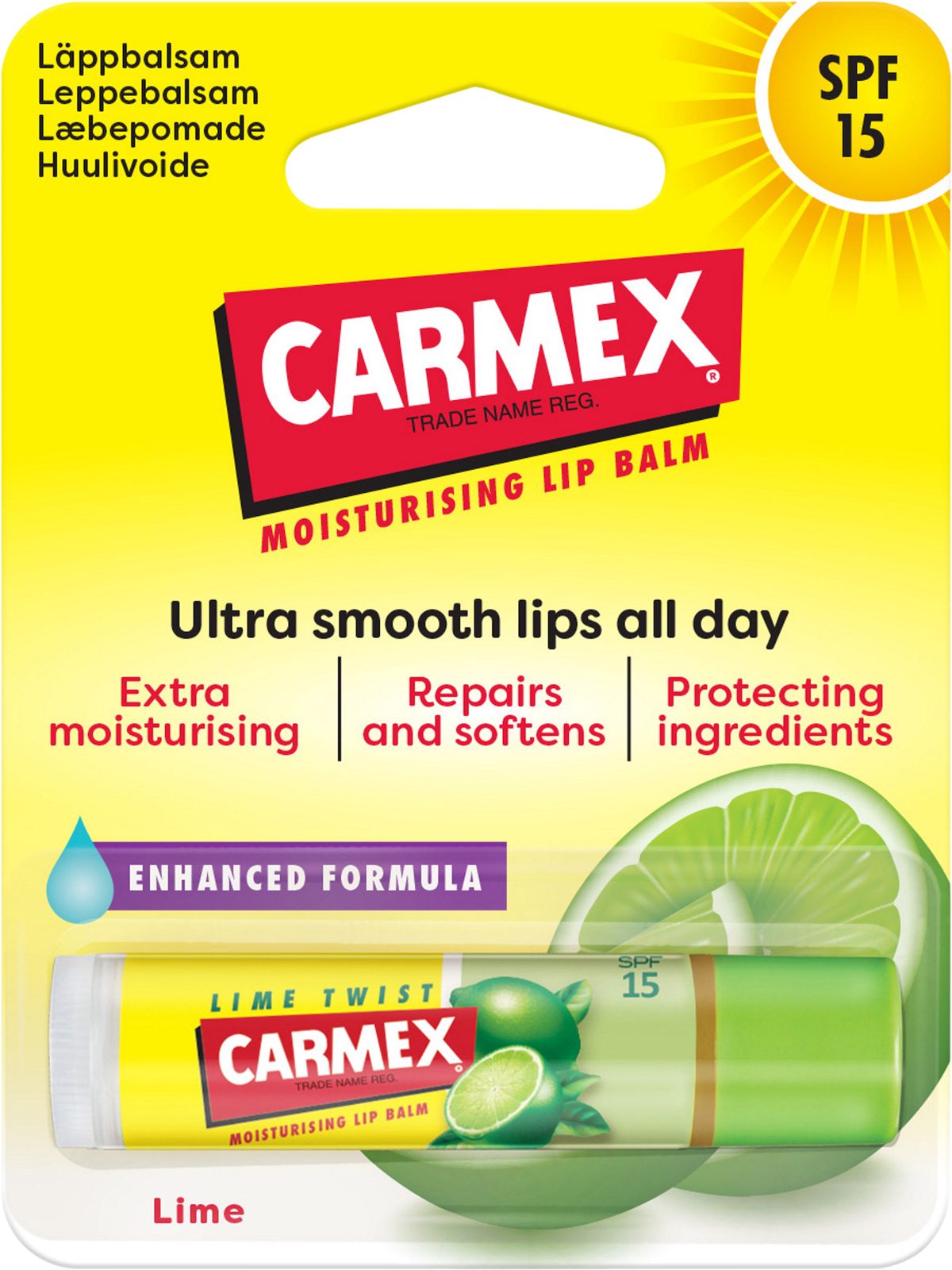 Carmex Lip Balm Lime Twist Stick SPF15 4,2 g