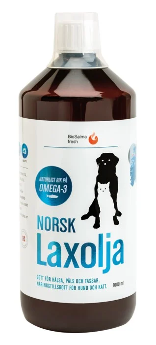 Norsk laxolja för hund och katt 1000 ml