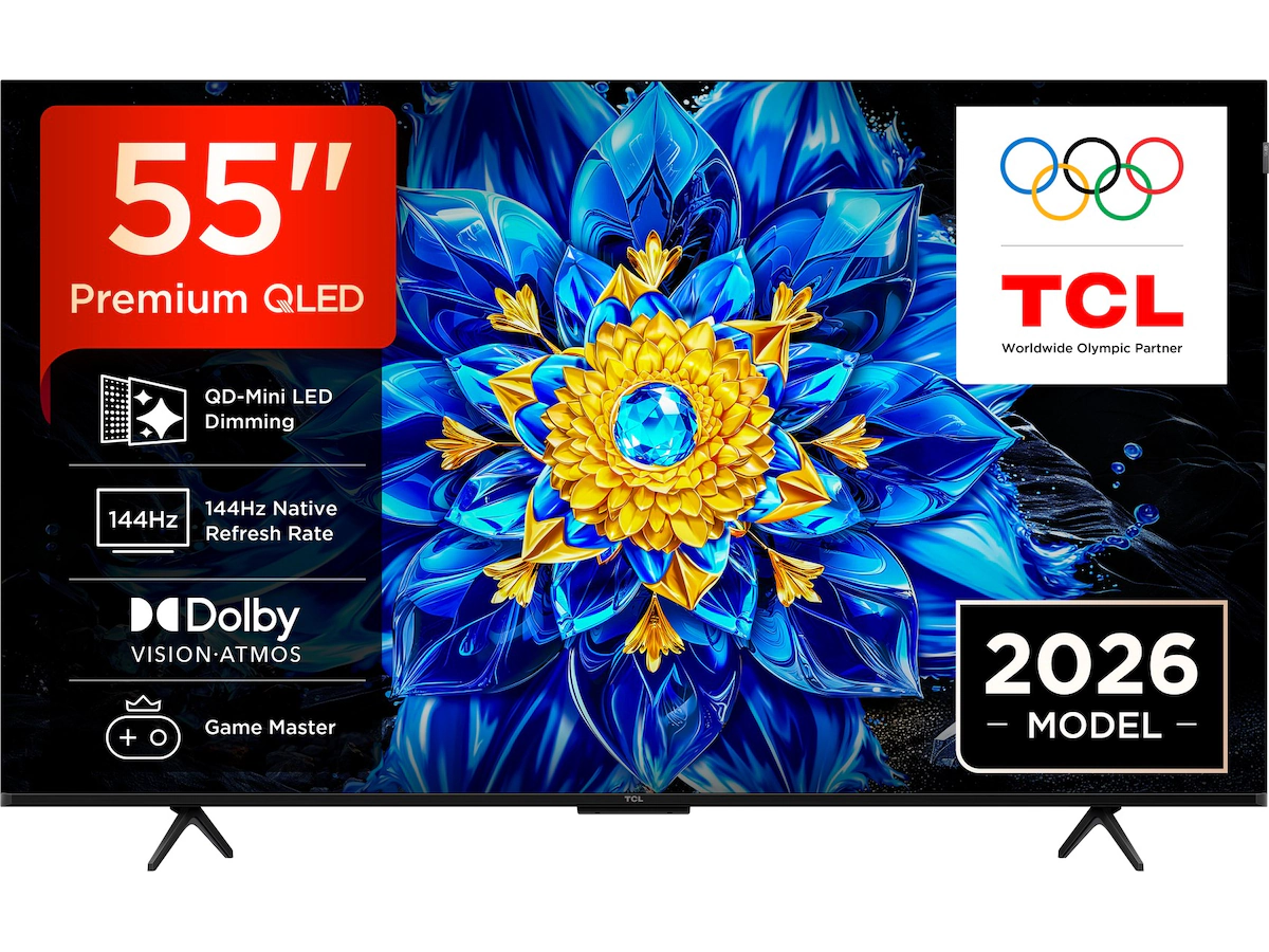 TCL 55" 55T8D / 4K / QD-Mini LED / 144Hz / Google Tv