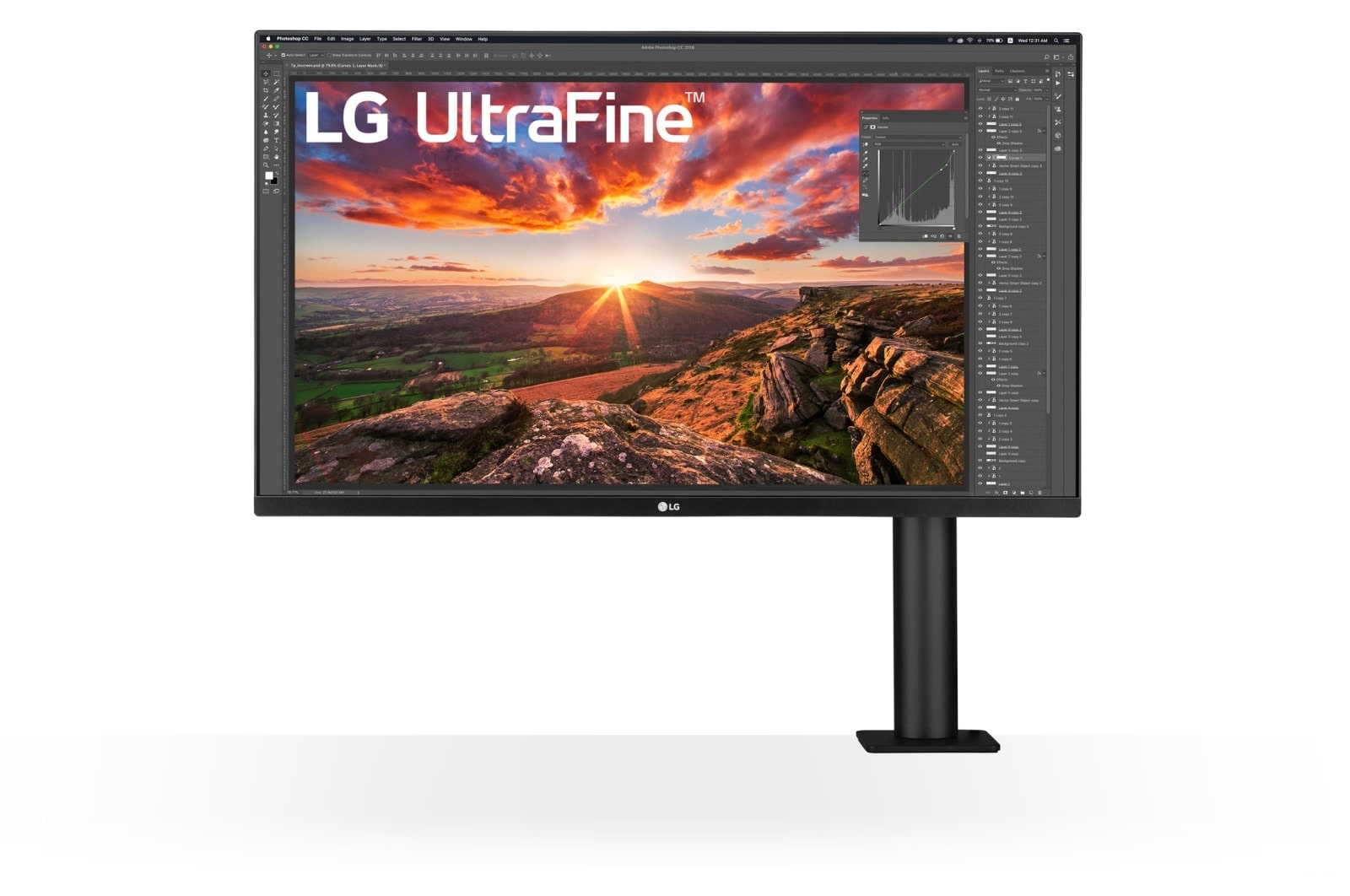 LG 32" UltraFine 32UN880K IPS 4K Ergo USB-C, bild 5