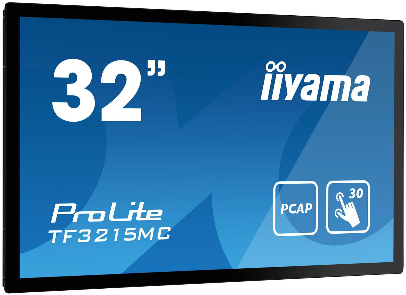31.5" Iiyama ProLite TF3215MC-B2, VA 1920x1080 Multi-Touch, 8 ms, VGA/HDMI/DP, 24/7-drift, bild 3