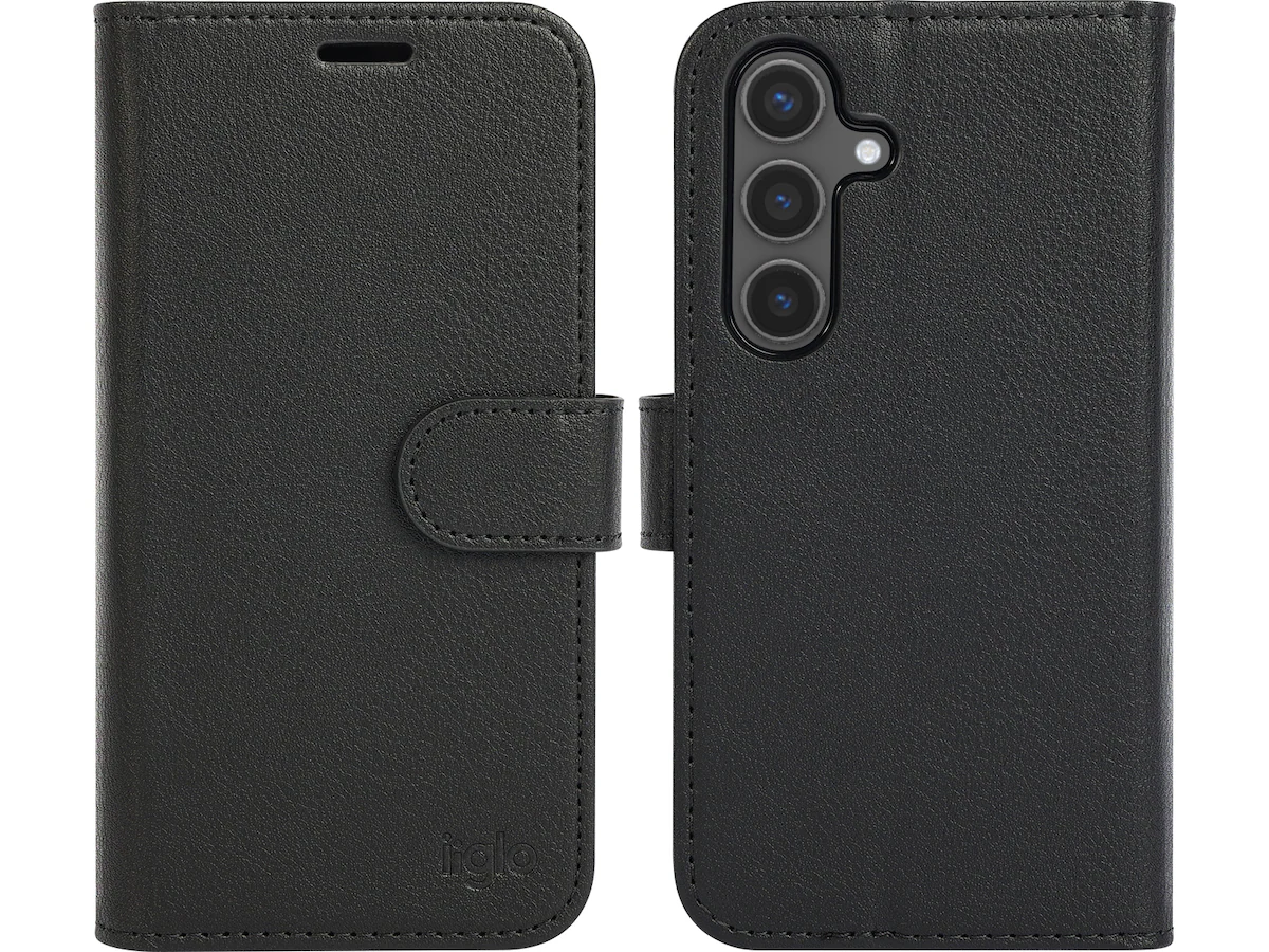 iiglo Galaxy S24 2-i-1 Plånboksfodral (svart)