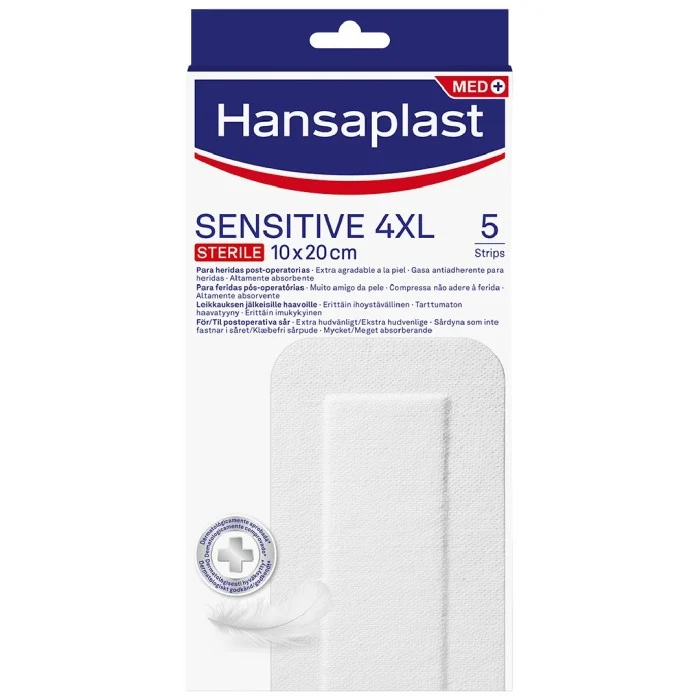 Hansaplast Senstive 4XL 10 x 20 cm, 5 st